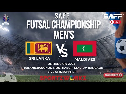 LIVE |SAFF Men’s Futsal Championship 2026 | Day 7 – Match 2 | Sri Lanka vs Maldives