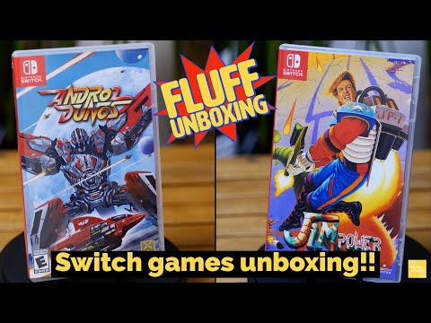 Andro Dunos 2 and Jim Power for the Nintendo Switch!! Full unboxing!
