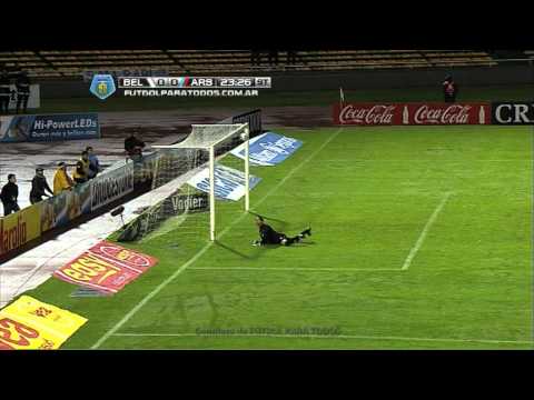 Doble tapada de Limia.Belgrano-Arsenal.Torneo Final 2014.Fútbol Para Todos