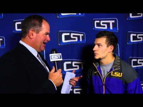 Post-game interview with LSU Kicker, Colby Delahoussaye