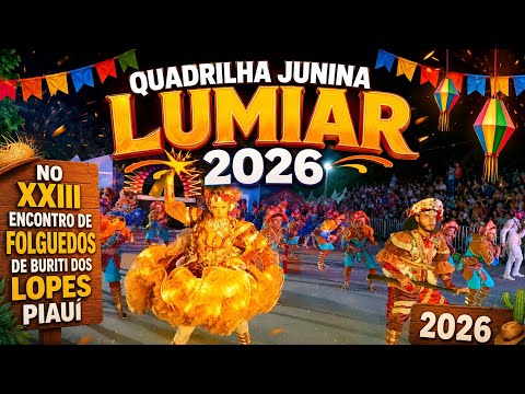 QUADRILHA JUNINA LUMIAR 2026 NO XXIII ENCONTRO DE FOLGUEDOS DE BURITI DOS LOPES PIAUÍ 2026