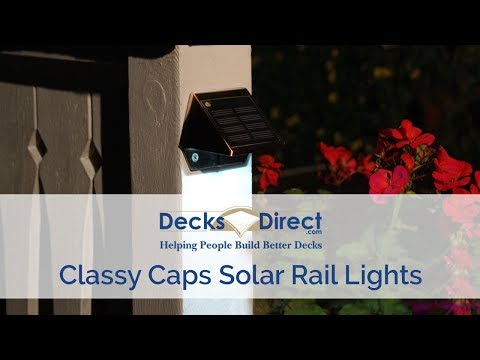 Classy Caps Solar Rail Lights
