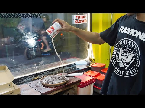 Sweet martabak. Rotti. Indonesian pancake in Bali.