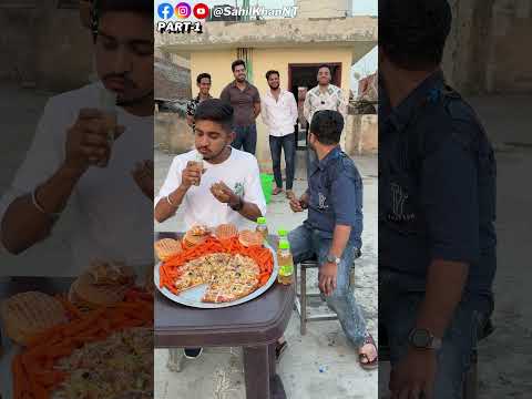 Guess Who Hit You & Eat Unlimited Pizza, Burger & French Fries 😍😂 #funnyvideos #foodchallenge