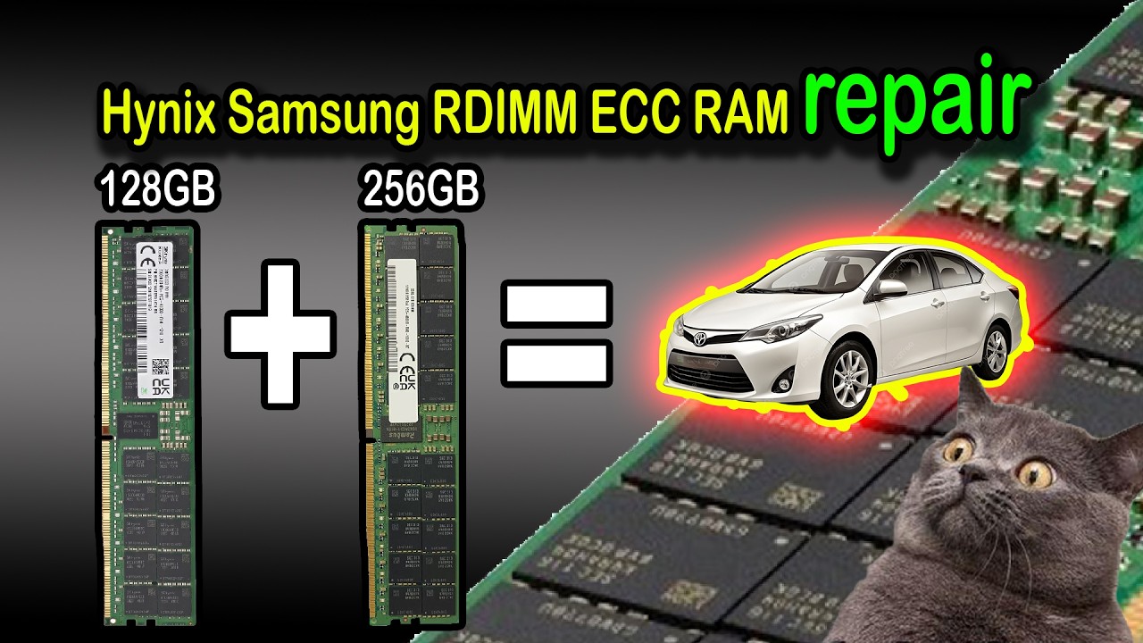 Repair DDR5 RDIMM ECC registered server memory DIMM from Hynix and Samsung 128GB 256GB - YouTube