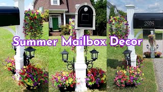 QUICK AND EASY SUMMER MAILBOX  DECOR IDEA! #summer  #mailboxdecor 
