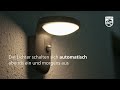 Philips Tyla Sockelleuchte,Solar Ultra-Efficient anthrazit + Sensor