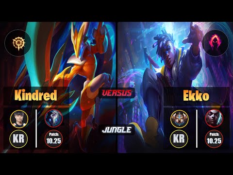 Cuzz KINDRED (Jungle) [Press the Attack] VS EKKO - Challenger KR Patch 10.25