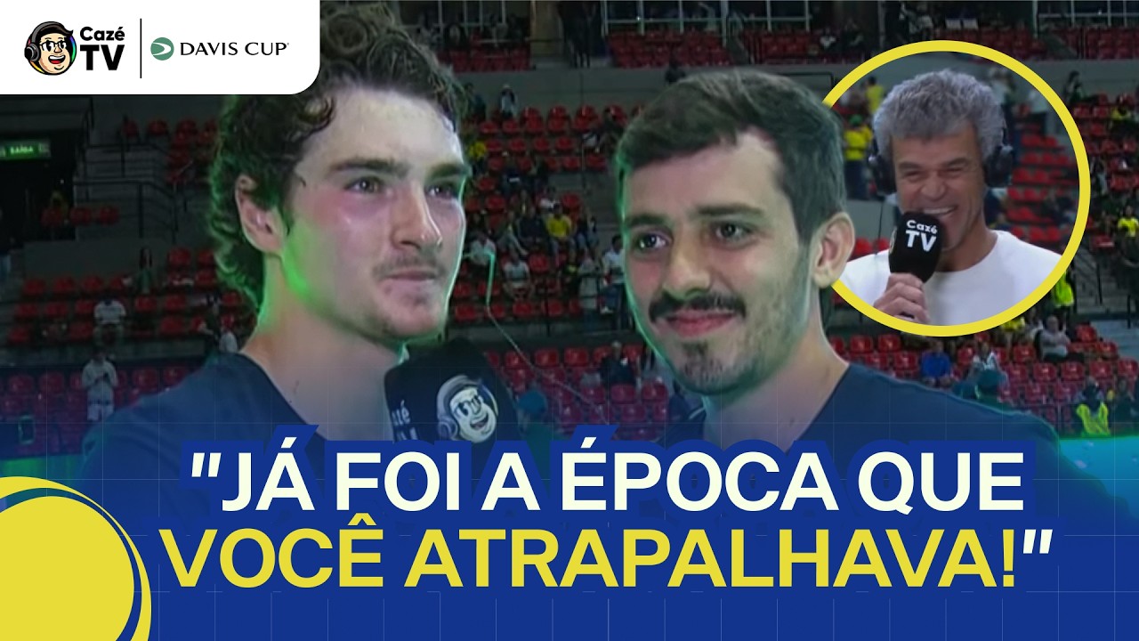 GUGA ENTREVISTA JOÃO FONSECA APÓS A VITÓRIA EMOCIONANTE NA COPA DAVIS!