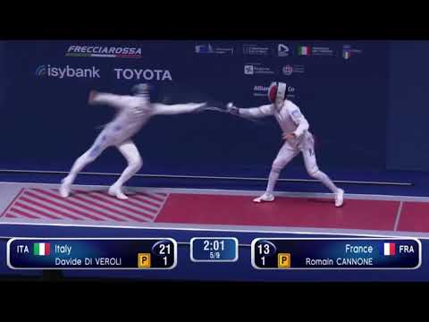 Epee Fencing - Like a flying bullet! | Di Veroli D vs Cannone R