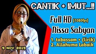 Download lagu Nissa Sabyan | TABASSAM   (lirik)DAN ALLAHUMALABAIK SUBTITEL mp3
