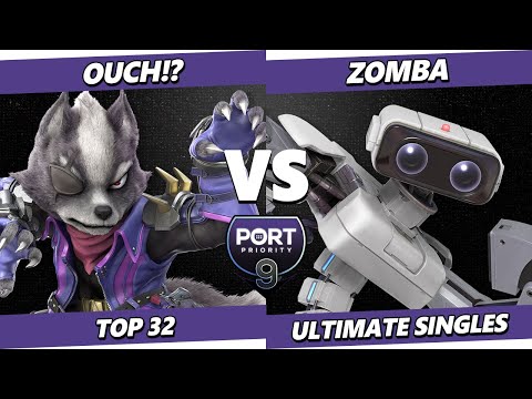Port Priority 9 - Ouch!? (Wolf) Vs. Zomba (ROB) Smash Ultimate - SSBU