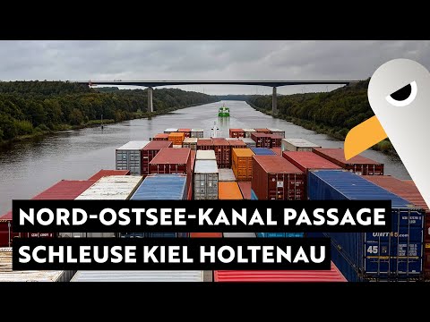 Passage Nord-Ostsee-Kanal 🚢 Schleuse Kiel-Holtenau ⚓️ Reise mit einem Containerschiff (Gerda 03)