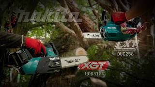 Makita aku řetězová pila 250 mm Li-ion LXT 18V, bez aku Z, DUC258Z