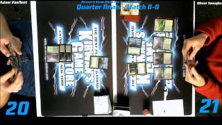 preview picture of video 'MTG Magic PTQ Standard Catskill, NY Quarterfinals Game 1 122014'