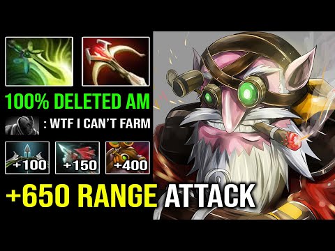 WTF IS THIS RANGE? +650 Attack Range Madness Sniper 100% Physical Crit Deleted AM in 2 Sec Dota 2