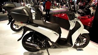 2014 Honda SH150i ABS Scooter Walkaround - 2013 EICMA Milan Motorcycle Exibition