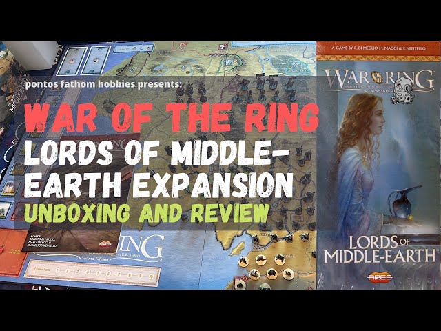 Vídeo relacionado con Lords of Middle Earth: War of the Ring Ares Games Board Game [Importado de Inglaterra]
