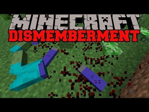PopularMMOs - Minecraft: MOB DISMEMBERMENT (MOBS LIMBS AND BLOOD!) Mob Dismemberment Mod Showcase