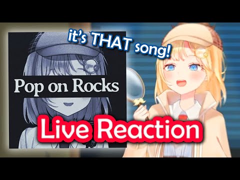 Amelia's cute Reaction to Pop on Rocks by Holo Bass [awkward silence ending]