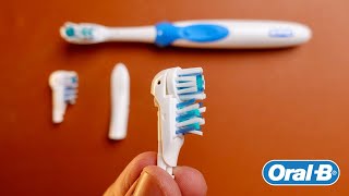 This is WEIRD ! How to change Oral B Cross Action Bristle Heads | DentistReviews