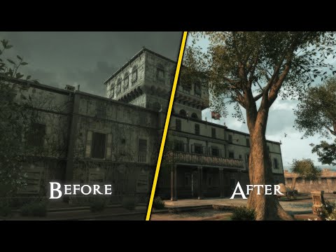 Assassin's Creed 2 Monteriggioni Villa Renovations Comparison