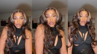 $40 dollar Synthetic wig install ft. Sensationnel Buttah Lace unit 2 money piece  | cassiekaygee