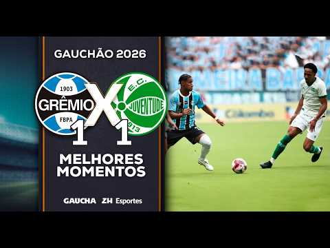 GRÊMIO 1x1 JUVENTUDE | MELHORES MOMENTOS | JOGO DE IDA DA SEMIFINAL DO GAUCHÃO | 15/02/2026