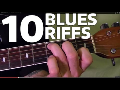 10 MUST LEARN BLUES RIFFS!! Guitar Lesson Video