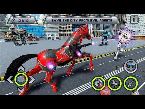 Real Horse Robot Transforming Part-1 | Robot Shooting Android GamePlay | By Game Crazy