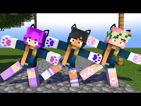 FIRST MEET POLICE COUPLE DANCE APHMAU FRIENDS ZOEY AND KC - MINECRAFT ANIMATION #shorts