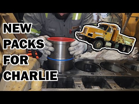 Can "Charlie" be Rebuilt? C-12 Pistons, Liners, Bearing Remove and Install.