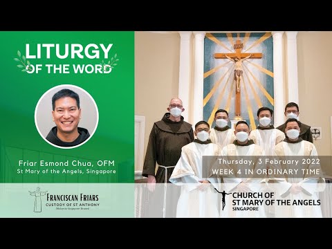 Liturgy of the Word - Thursday of Week 4 in Ordinary Time - 3 February 2022