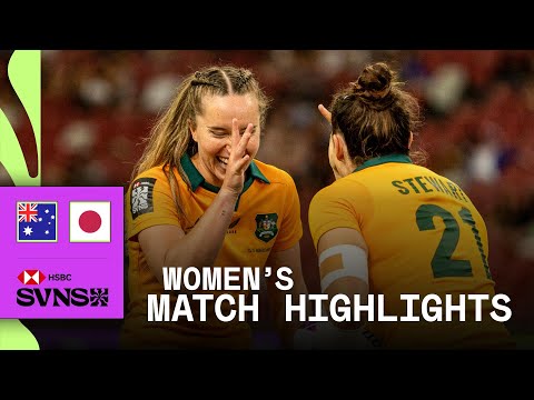 Australia get it done 😮‍💨 | Australia v Japan  | HSBC SVNS Singapore 2026 | Women's Highlights