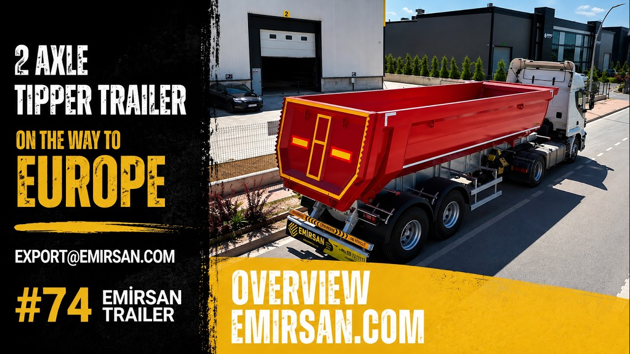  2 Axle Tipper Semi Trailer by Emirsan