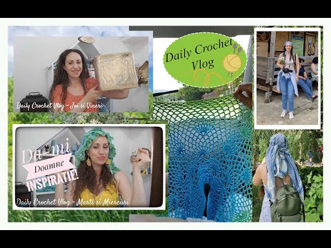 Daily Crochet Vlog 2: Ce am lucrat în această săptămână #crochet #handmade #crosetam #pattern