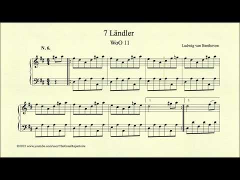 Beethoven, 7 Ländler, WoO 11, No 6