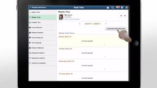 PeopleSoft Time and Labor Manager Self Service Pages
