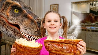 Sleepy Stephi’s Dinosaur Morning — Feeding, Caring & Funny Surprises! 😂🦖