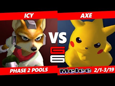 Genesis 6 SSBM - Icy (Fox) VS Tempo | Axe (Pikachu) Smash Melee R2 Pools