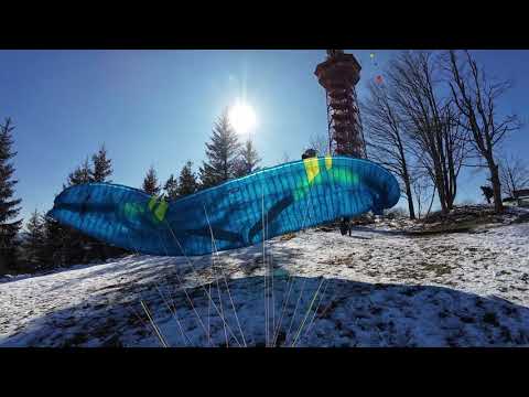 Gleitschirmfliegen in Stüppel, Sauerland am 02.03.2025