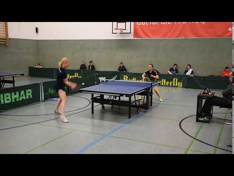 Sarah Natzke - Ellen Tippkemper ( SV Spexard ) am 16.112019: 11:3, 3:11, 11:9, 9:11 und 13:11