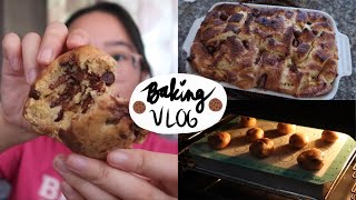 baking vlog: chocolate chip cookies, brownies & bread pudding | Beryl