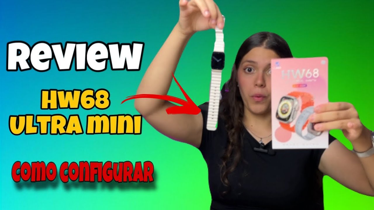Miniatura da avaliação em vídeo de Smartwatch Genérica 68 Rosa