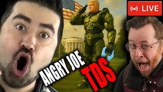 Angry Joe LOSES IT over trump HALO MEMES - the Emiru Mizkif situation is wild - THE CULTURE CRUSADE