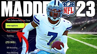 MADDEN 23 | The Best Realistic All Madden Sliders!