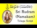 శ్రీ రుద్రం నమకం Sri Rudram Namakam Telugu Script Yajur Veda Sri K Sures