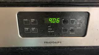 Open Frigidaire oven door in 3 seconds