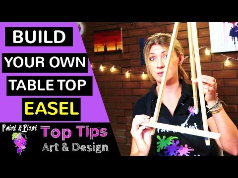 Bauen Sie Ihre eigene Tischstaffelei mit kleinem Budget!