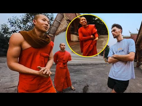 lao monks meet westerners for first time